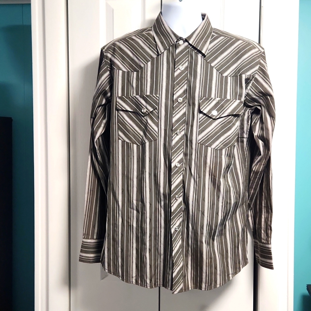 Men's Maxini Premium Western LS Button Down Shirt Medium